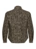 KAFFE curve Langarm - Hemd KCleonoma Regular fit in Feather Gray / Black Animal