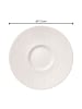 Villeroy & Boch 6er Set Café au Lait Untertassen Manufacture Rock ø 17 cm weiß in weiß