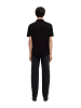 SELECTED HOMME Poloshirt SLMFAVE ZIP SS in Schwarz