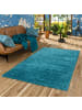 Pergamon Hochflor Langflor Shaggy Teppich Fluffy in Türkis