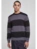 Urban Classics Urban Classics Herren Heavy Oversized Striped Sweatshirt in black/darkshadow