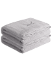Sansibar 2er Badetuch-Set „Frottier-Kollektion Classic“, 90x180 cm in Silber