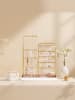 SONGMICS Schmuckständer Caeley in Blassgold - (B)30.6 x (H)(30.9-47.5) x (T)10 cm