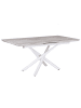 Beliani Esszimmertisch MOIRA in Weiß - (W) 90 x (H) 75 x (L) 160 cm