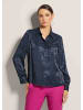 MADELEINE Hemdbluse mit Jacquard-Dessin in marine
