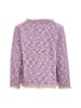 NALLY Damen Strickjacke in Lila Mehrfarbig