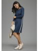 Laura Scott Etuikleid in blau-creme