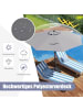 COSTWAY Sonnenschirm 250 cm in Grau