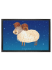 Mr. & Mrs. Panda Fußmatte Sternzeichen Widder ohne Spruch in Sternenhimmel Blau