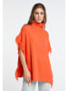 IZIA Damen Strick Poncho in Orange