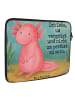 Mr. & Mrs. Panda Laptop Tasche Axolotl Niedlich Design mit Spruch in Weiß