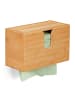 relaxdays Papierhandtuchspender in Natur - (B)27 x (H)17 x (T)13 cm