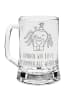 Mr. & Mrs. Panda Gravur Bierkrug Spinne Agathe Brief mit Spruch in Transparent