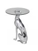 FineBuy Beistelltisch "FB40397" in Silber /