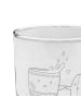 Mr. & Mrs. Panda Glas für Gin Kaffee Bohne ohne Spruch in Transparent