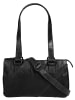 SPIKES & SPARROW Handtasche echt Leder in schwarz