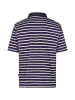 Wind Sportswear Polo Pique gestreift in navy-weiß