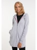 myMo Damen Sweatmantel in Hellgrau Melange