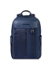 Piquadro Steve Rucksack RFID Schutz 46 cm Laptopfach in blue