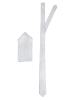 Finshley & Harding London Krawatte und Einstecktuch in silber - 0007