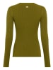 Laura Scott V-Ausschnitt-Pullover in grün mélange