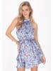 IZIA Women Dress in blue multicolor