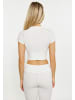 IZIA Damen Crop-Top in Wollweiss