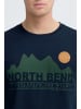 North Bend Rundhalsshirt NBCash in Dunkelblau