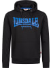 Lonsdale T-Shirt "Chatsworth Herren Kapuzensweatshirt normale Passform" in Schwarz