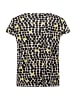 Betty Barclay Printshirt mit Wasserfallausschnitt in Beige/Schwarz