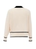 NALLY Damen Strickjacke in Wollweiss Schwarz