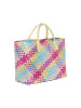 faina Women 2-In-1 Tote Bag Set in Pink Blue