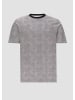 QS T-Shirt kurzarm in Schwarz-weiß