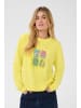 SAINT TROPEZ Trackjacket-sweat LolenaSZ Lockere Passform in Elfin Yellow