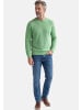 Redmond Pullover Basic in Grün / beige