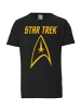 Logoshirt T-Shirt Star Trek - Logo in schwarz