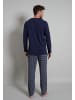 Tom Tailor Pyjama in blau-dunkel-Allover