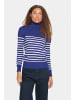 SAINT TROPEZ Rollkragen MilaSZ Gerade Passform in Midnight Sail