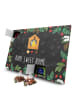 Mr. & Mrs. Panda Tee Adventskalender Vogelhaus Home mit Spruch in Kreidetafel