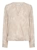 Kaffe Langarm-Bluse KAditte Regular fit in Feather Gray,Chalk Print