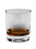 Mr. & Mrs. Panda Whiskey Glas Avocado Kern rollt mit Spruch in Transparent