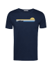 GreenBomb T-Shirt Nature Canoe River in Marineblau