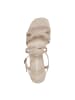 Tamaris Riemchensandale mit Absatz Beige