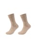 camano Socken cosy mouline Boot 2er Pack sepia tint