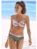 Venice Beach Bikini-Hose in weiß bedruckt