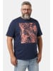 Men Plus Kurzarm T-Shirt in navy blau