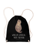 Mr. & Mrs. Panda gym tasche Otter Muschel mit Spruch in Schwarz