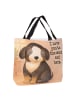 Mr. & Mrs. Panda Schultasche Hund Entspannen Design mit Spruch in Weiß