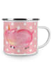 Mr. & Mrs. Panda Becher Einhorn Schwein ohne Spruch in Rot Pastell