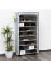 relaxdays 3x Stoff-Schuhschrank in Anthrazit - (B)88 x (H)161 x (T)30 cm